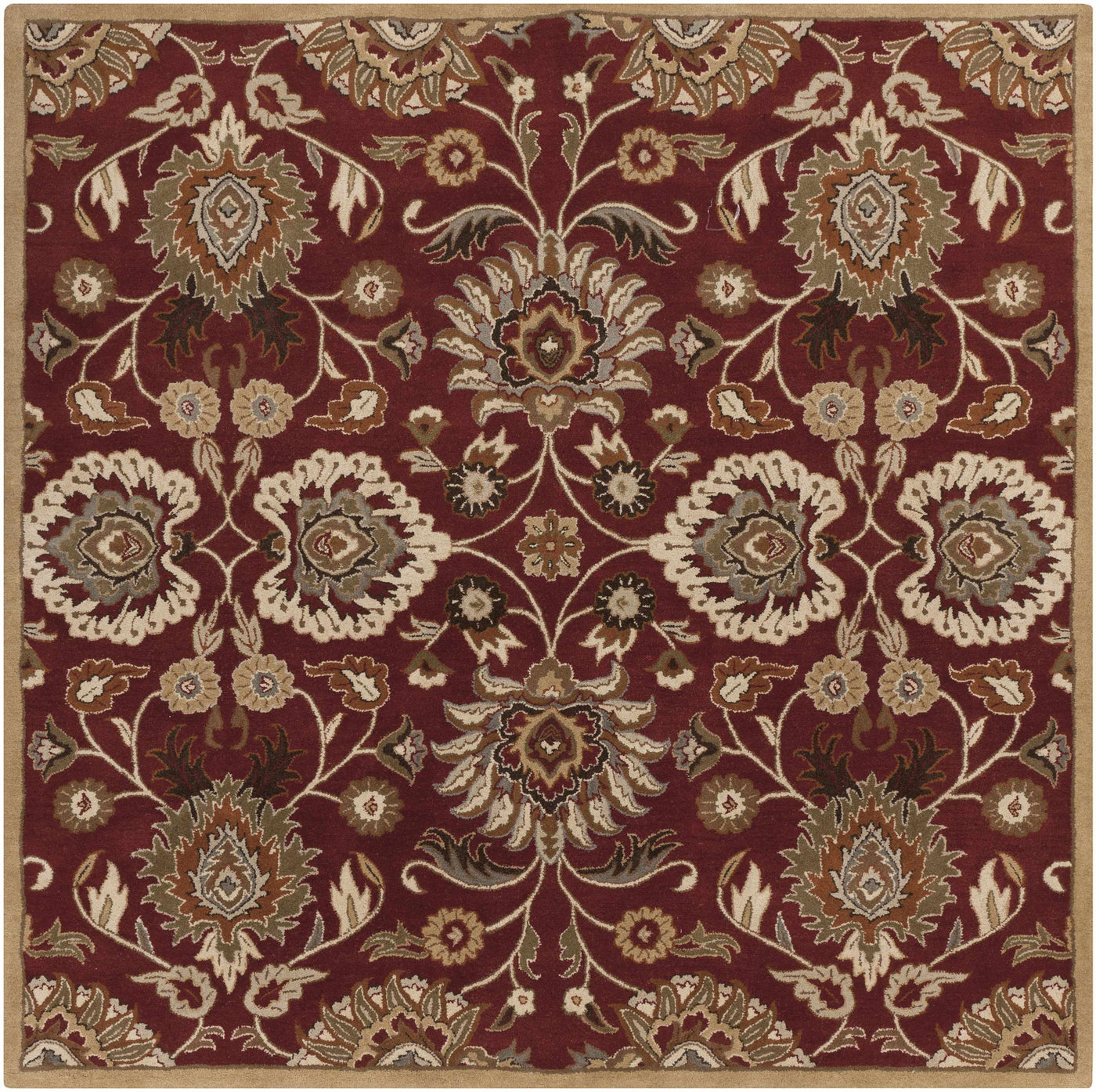 Conesus Red 1061 Hand Tufted Wool Rug by Boutique Rugs
