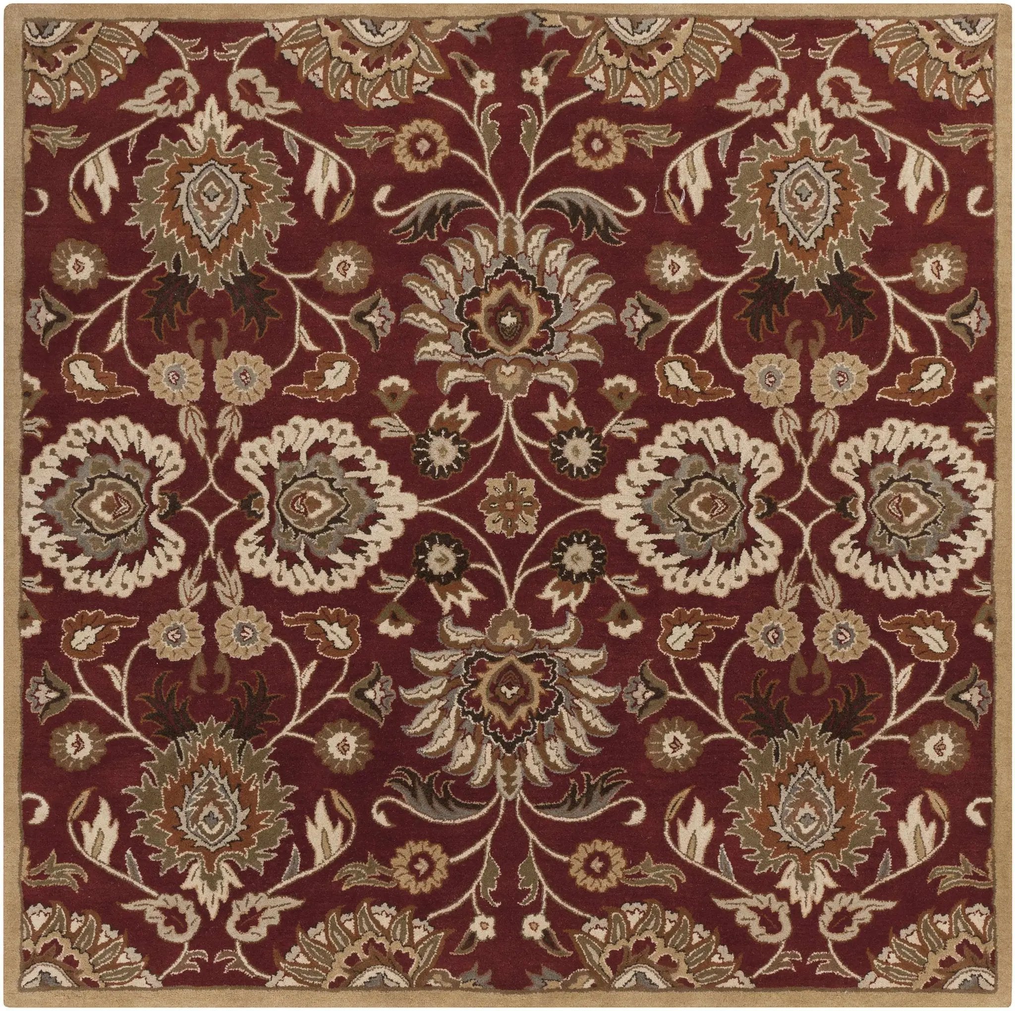Conesus Red 1061 Hand Tufted Wool Rug by Boutique Rugs