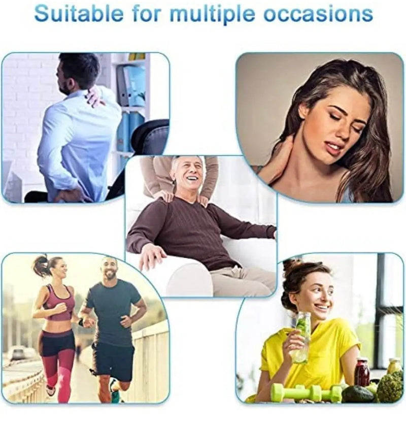Massage Gun for Athletes, Portable Fiber Carbon Massager Gun with 6 Massage Heads 20 Speed by Outdoor Solar Outlet