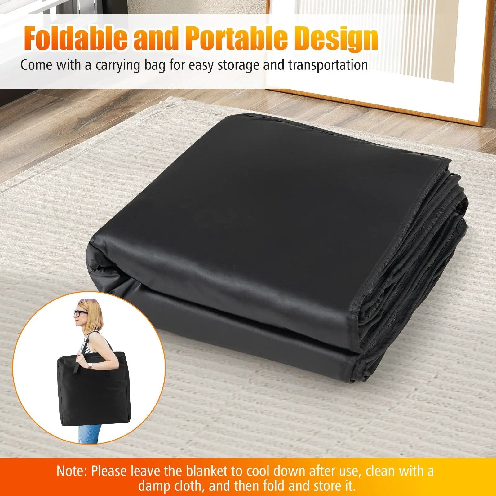 Infrared Sauna Blanket with Arm Sleeves and Carry Bag by DirectDeals