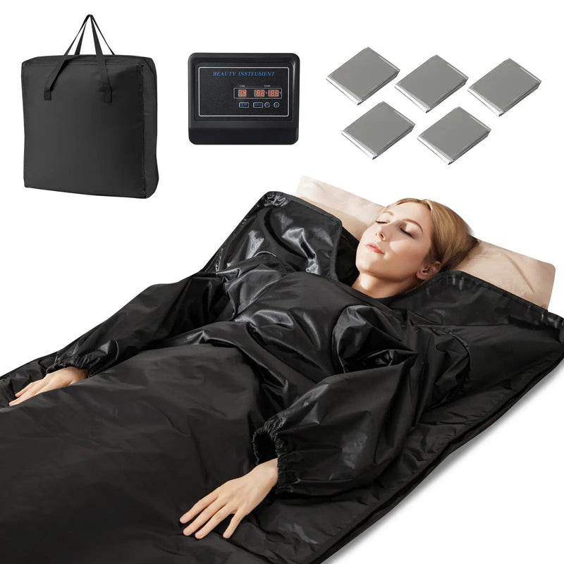 Infrared Sauna Blanket with Arm Sleeves and Carry Bag by DirectDeals