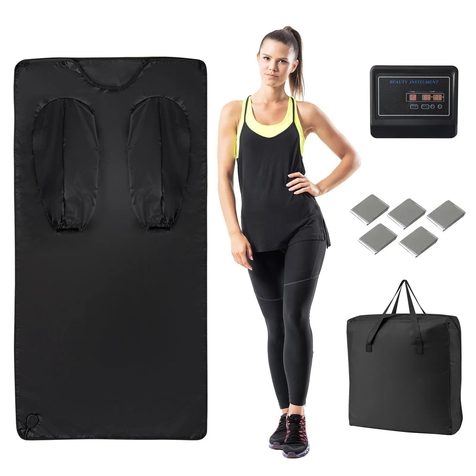 Infrared Sauna Blanket with Arm Sleeves and Carry Bag by DirectDeals