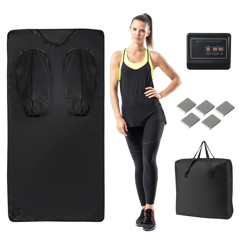 Infrared Sauna Blanket with Arm Sleeves and Carry Bag by DirectDeals