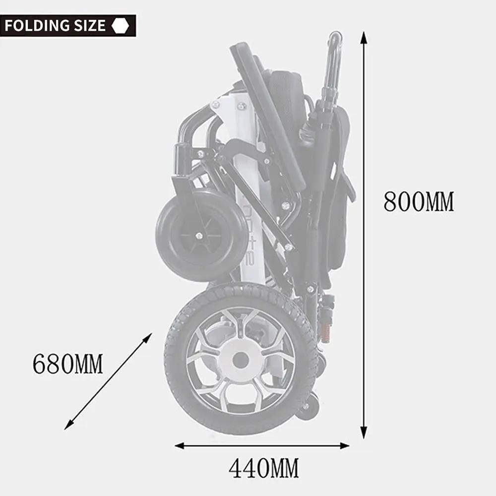 Mate Lightweight 250LBS Foldable Electric Dual Motor Power Motorized Mobility Wheelchair (SAK79245) by SAKSBY WHOLESALE