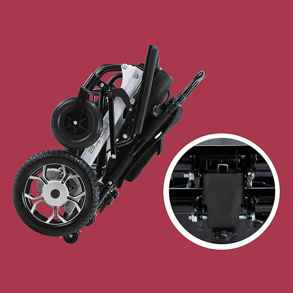 Mate Lightweight 250LBS Foldable Electric Dual Motor Power Motorized Mobility Wheelchair (SAK79245) by SAKSBY WHOLESALE