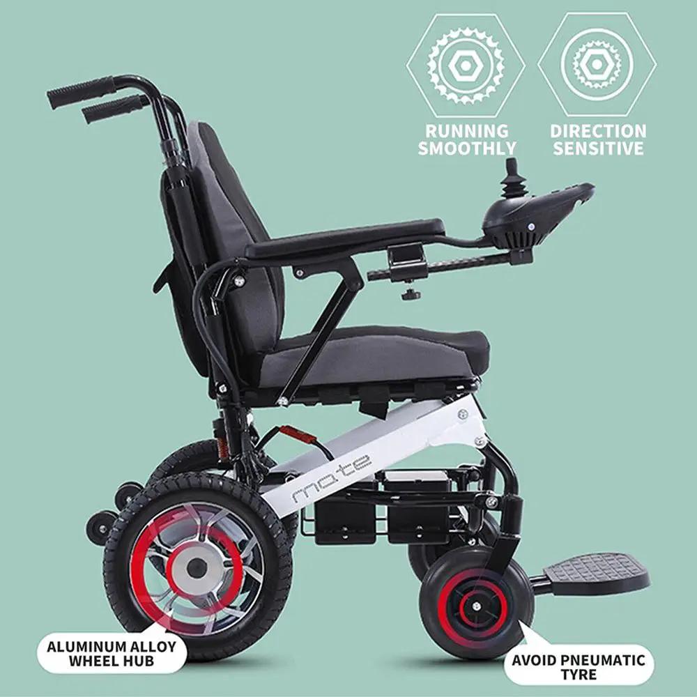 Mate Lightweight 250LBS Foldable Electric Dual Motor Power Motorized Mobility Wheelchair (SAK79245) by SAKSBY WHOLESALE