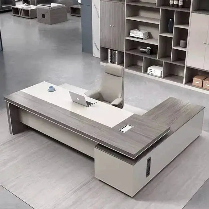 Purdue · Modern L-Shaped Executive Desk by Arc Grove