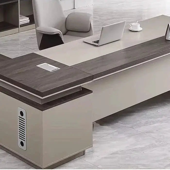 Purdue · Modern L-Shaped Executive Desk by Arc Grove