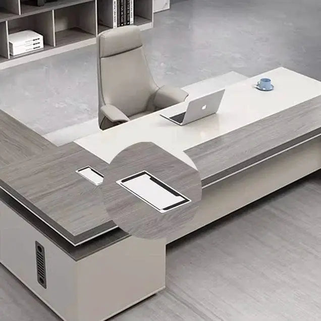 Purdue · Modern L-Shaped Executive Desk by Arc Grove