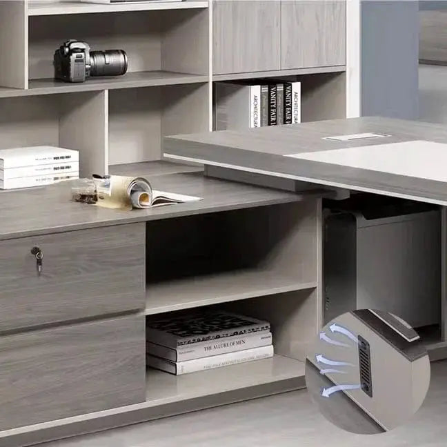 Purdue · Modern L-Shaped Executive Desk by Arc Grove