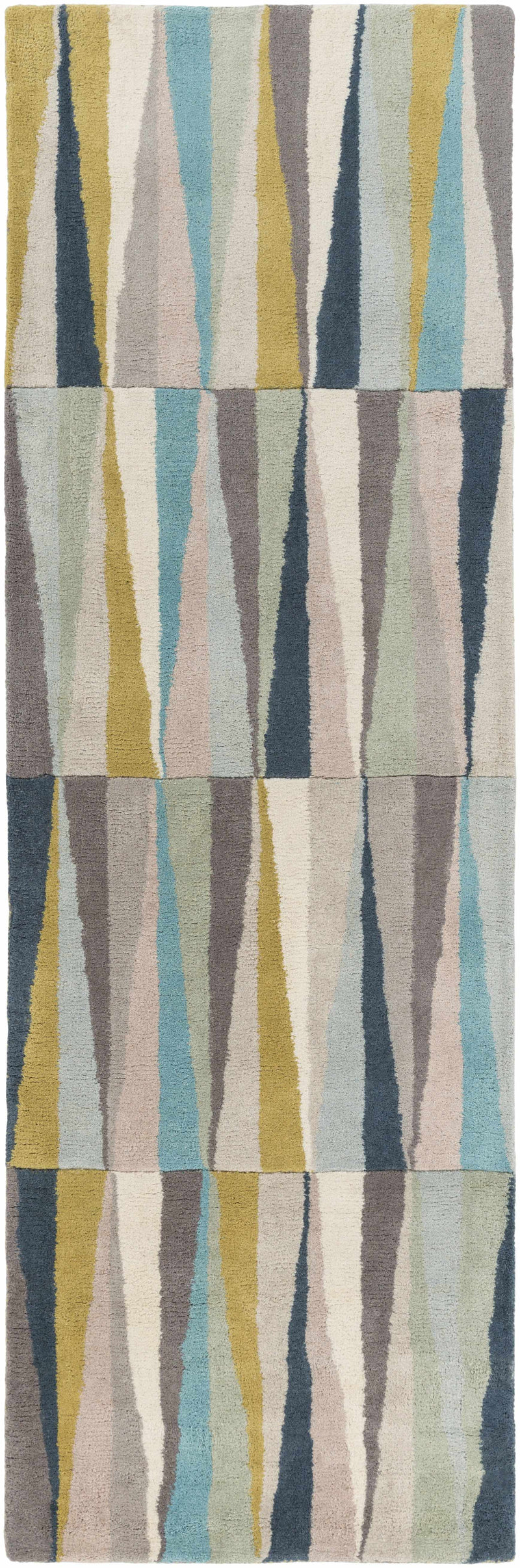Mathiston Geometric Triangles Wool Rug by Boutique Rugs