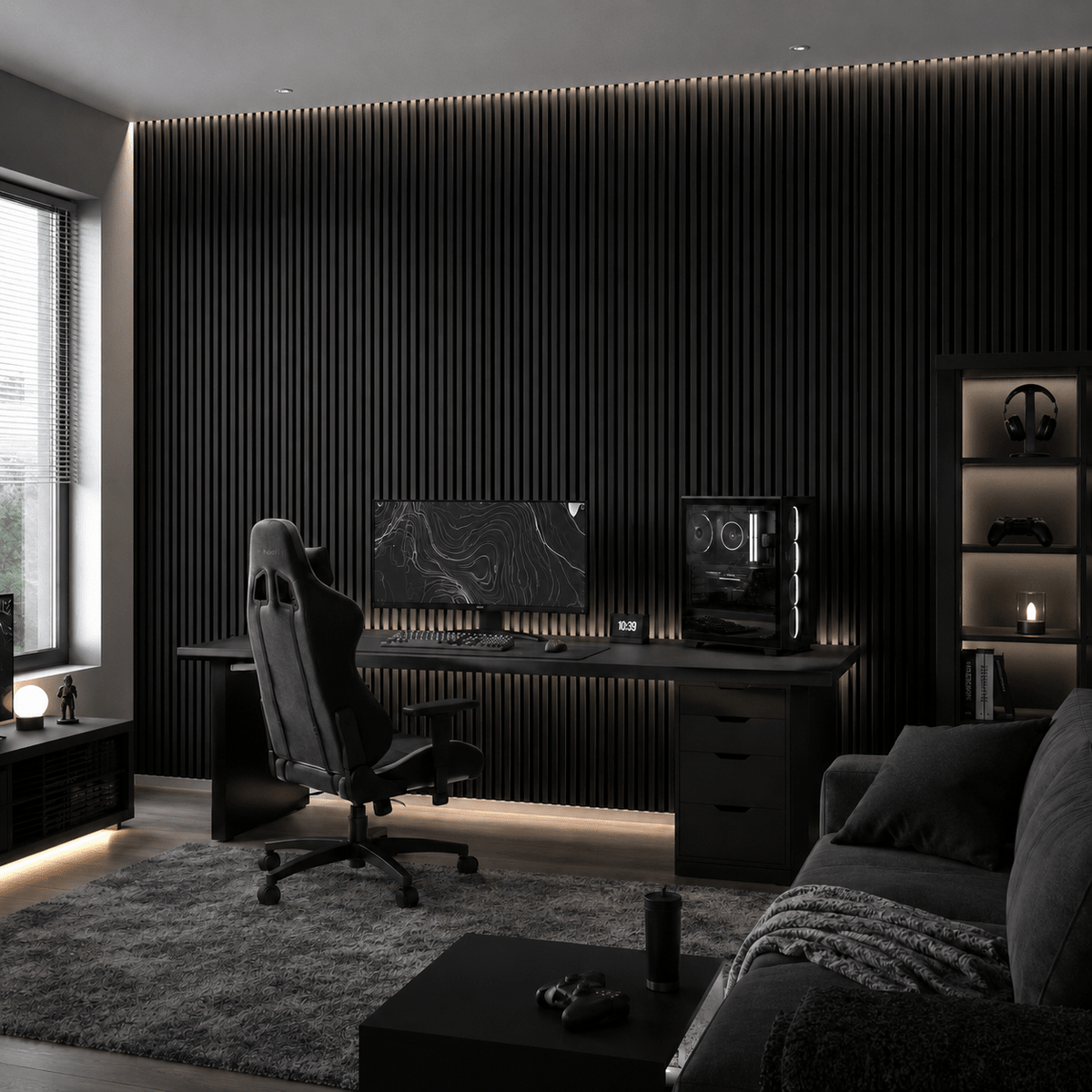 ARQ® Acoustic Colored Wooden Wall Slat Panel, photo 4 of 37