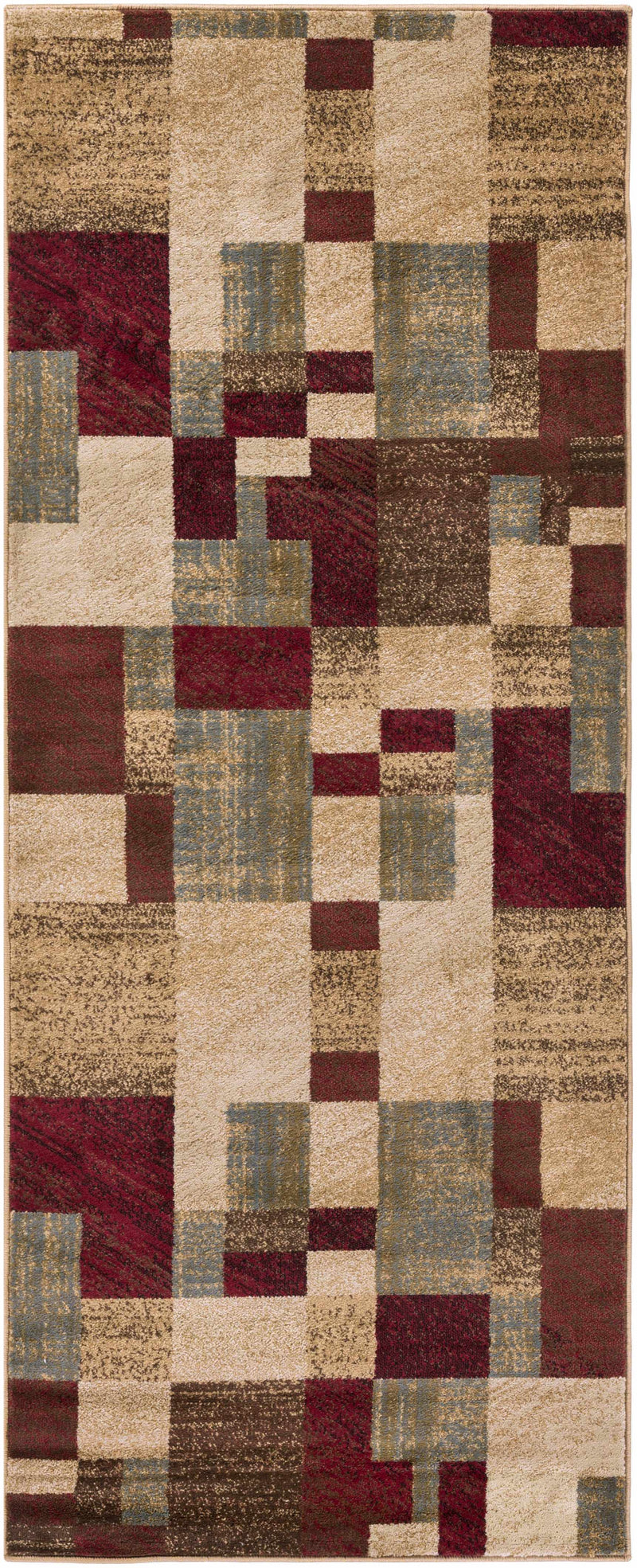 Maumee Brown Mosaic Performance Rug - Clearance by Boutique Rugs