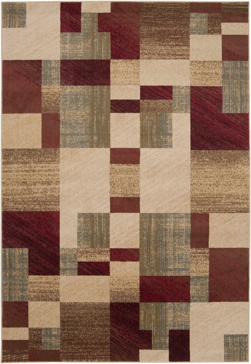Maumee Brown Mosaic Performance Rug - Clearance by Boutique Rugs