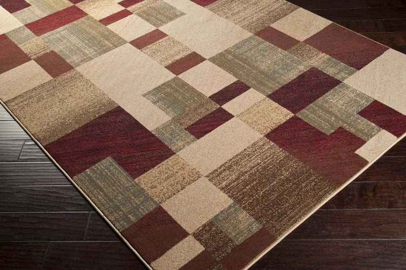 Maumee Brown Mosaic Performance Rug - Clearance by Boutique Rugs