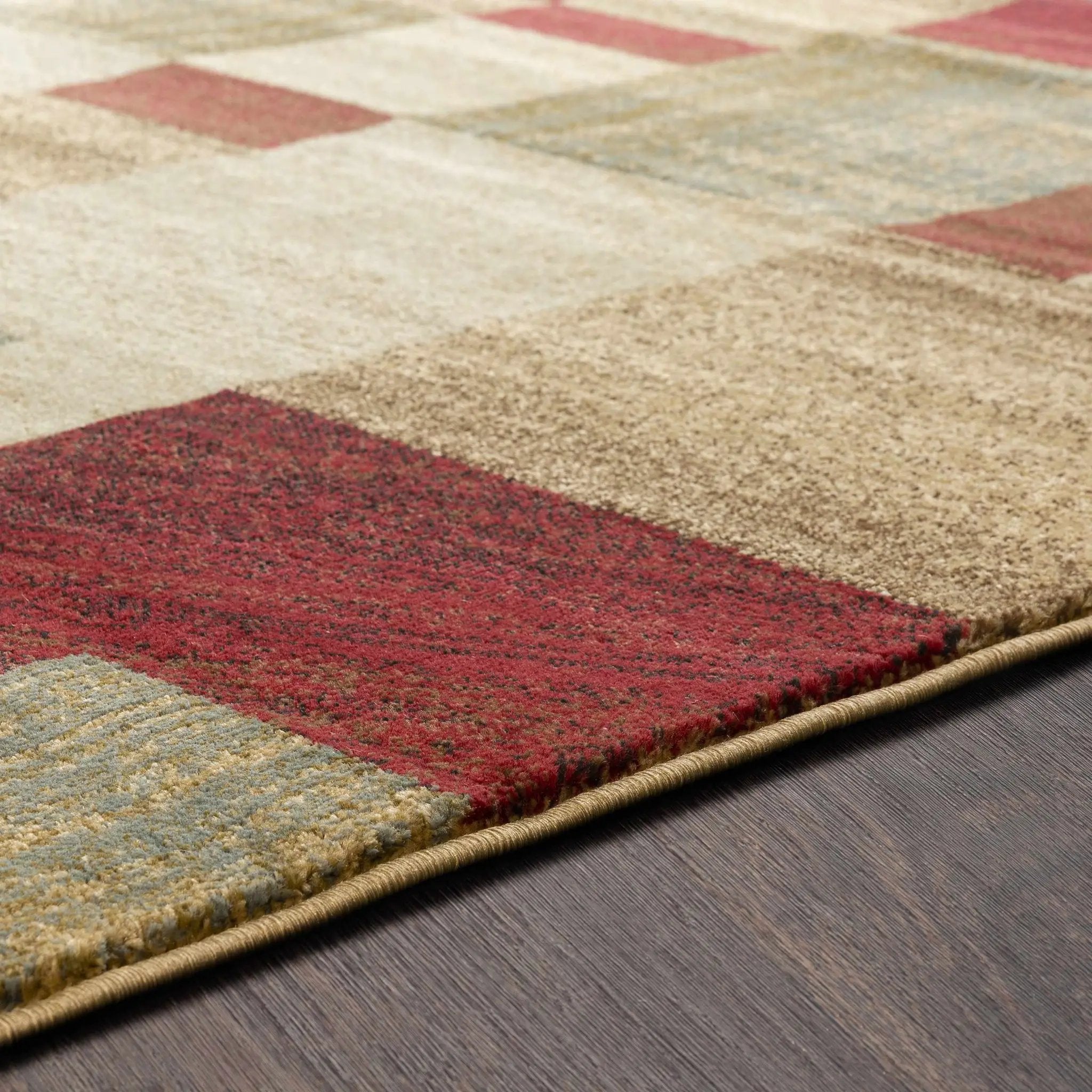 Maumee Brown Mosaic Performance Rug - Clearance by Boutique Rugs