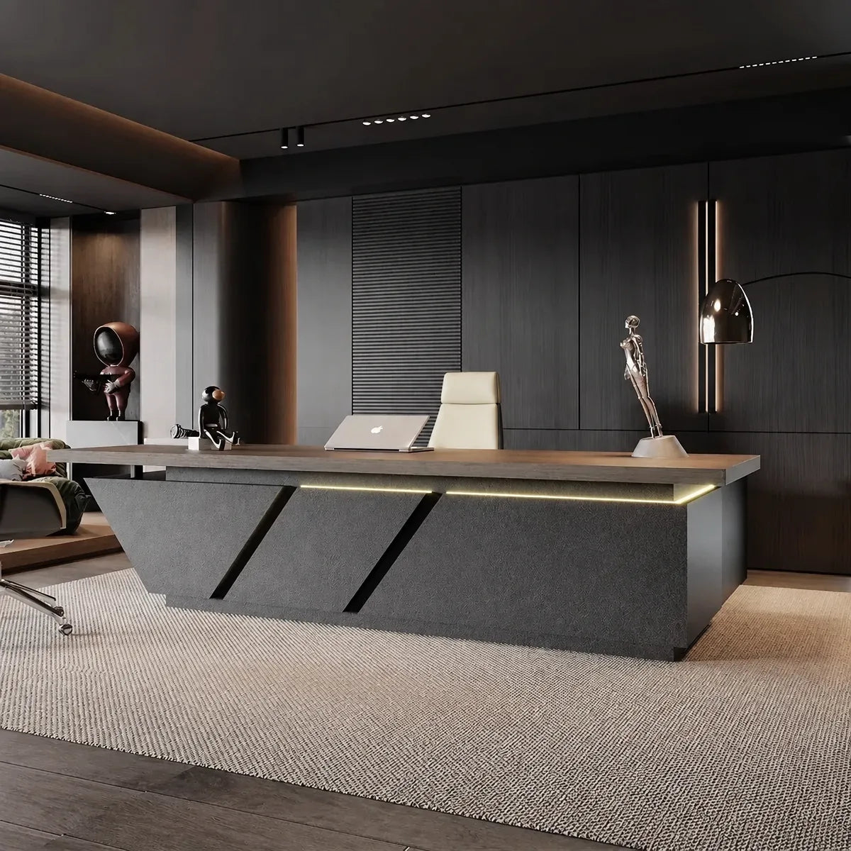 Maverick · Standing L-Shaped Executive Desk, Adjustable Height, photo 3 of 22