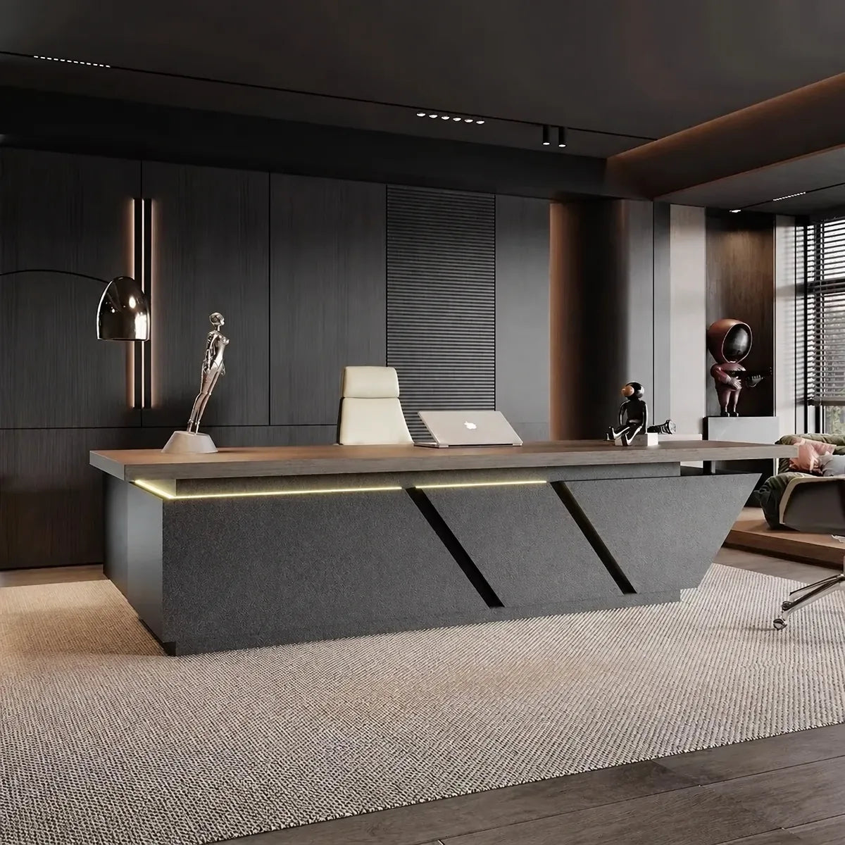 Maverick · Standing L-Shaped Executive Desk, Adjustable Height, photo 6 of 22