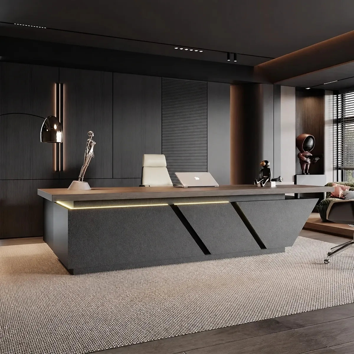 Maverick · Standing L-Shaped Executive Desk, Adjustable Height, photo 18 of 22
