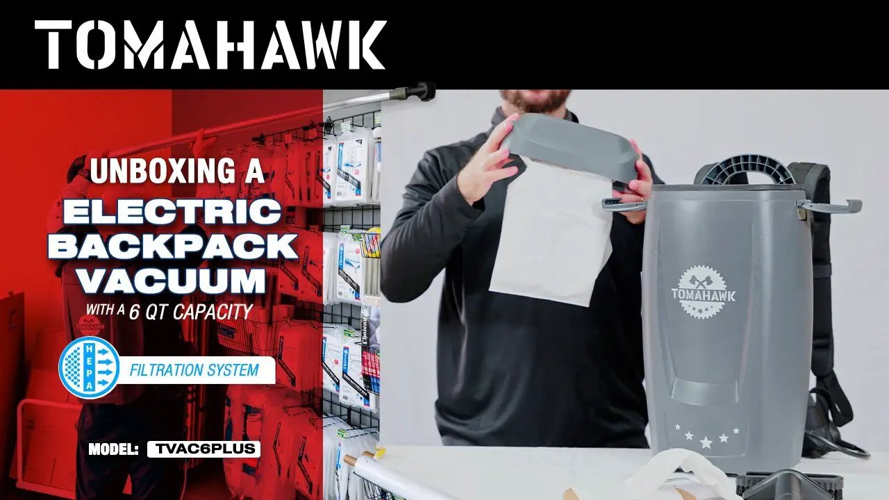 Replacement 6 Qt. Backpack Vacuum Bags for Electric Backpack Vacuum TVAC6PLUS – Pack of 5 by Tomahawk Power
