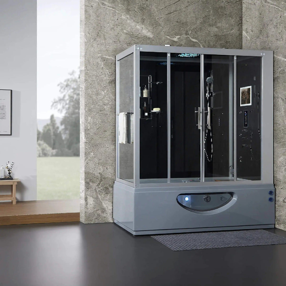 Maya Bath Platinum Catania Steam Shower With 6 Acupuncture Jets (SAK42985) by SAKSBY WHOLESALE
