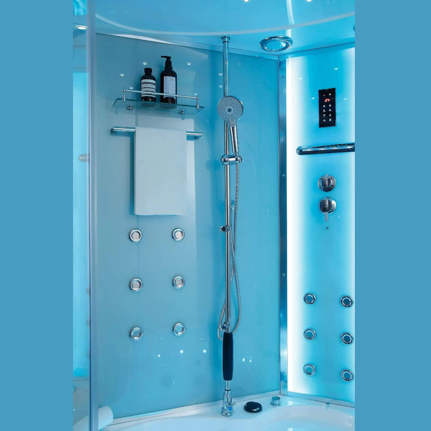Maya Bath Platinum Comfort Steam Shower With Whirlpool Bathtub [2025 Edition] (SAK93561) by SAKSBY WHOLESALE