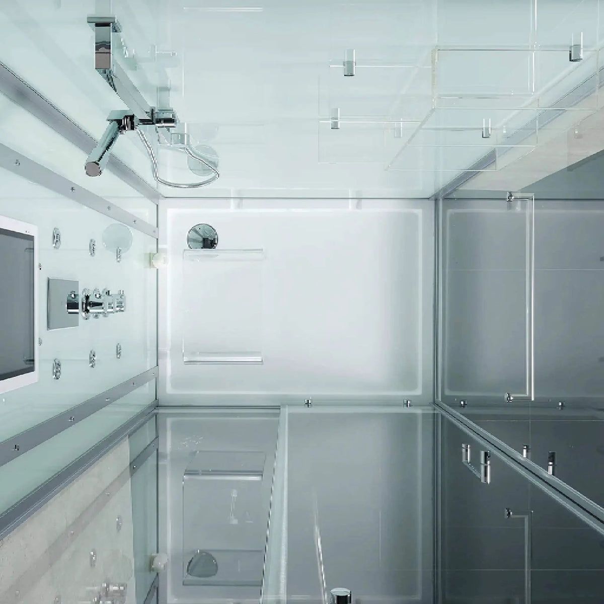 Maya Bath Platinum Lucca Steam Shower With LCD Touchscreen Controls (SAK27483) by SAKSBY WHOLESALE