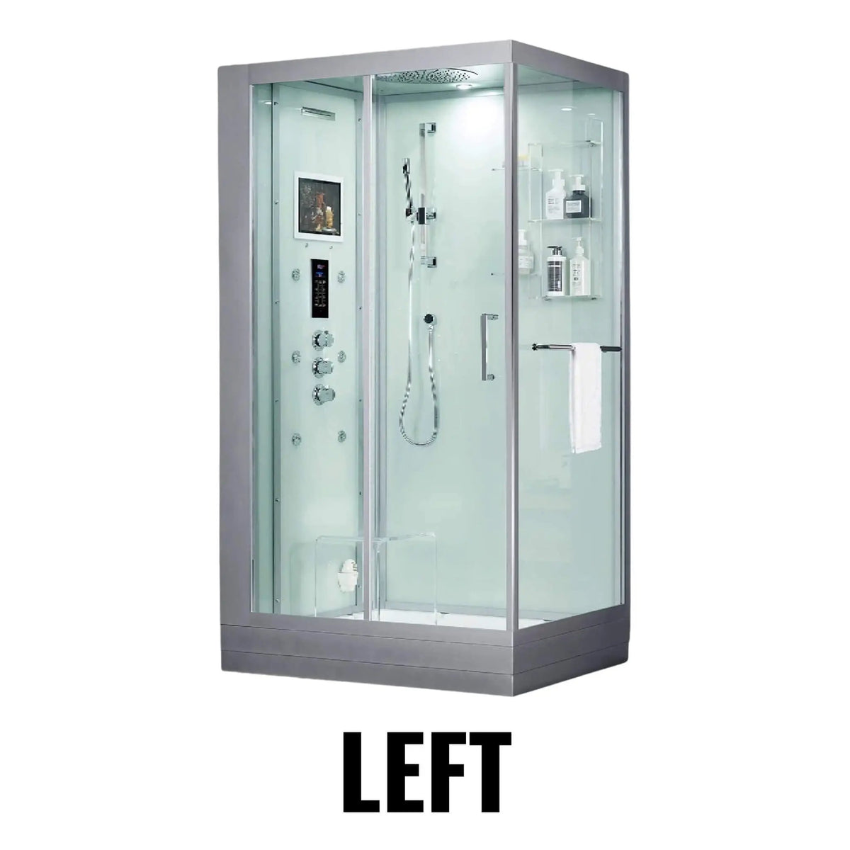 Maya Bath Platinum Lucca Steam Shower With LCD Touchscreen Controls (SAK27483) by SAKSBY WHOLESALE