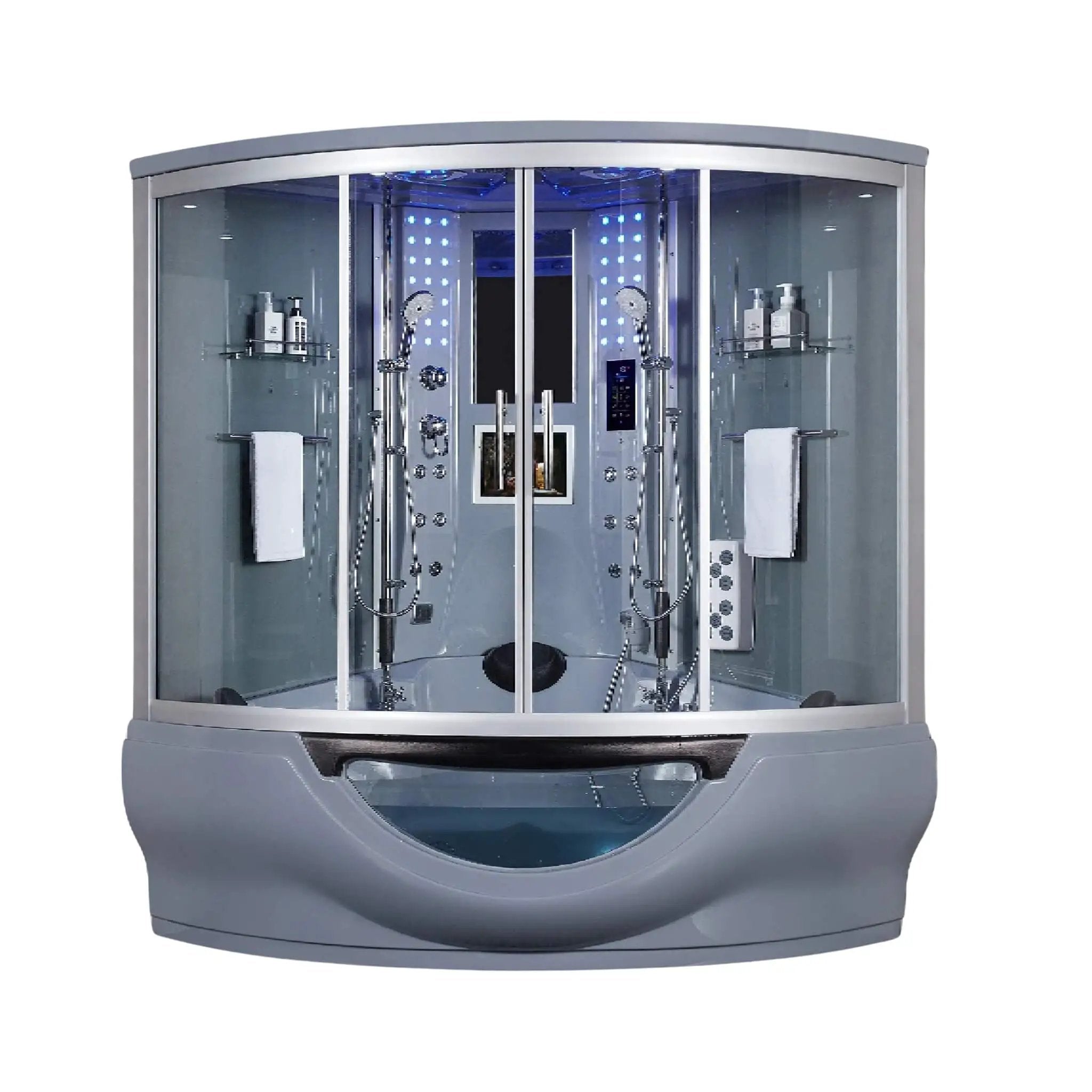 Maya Bath Platinum Superior Steam Shower With Foot Massager (SAK57392) by SAKSBY WHOLESALE