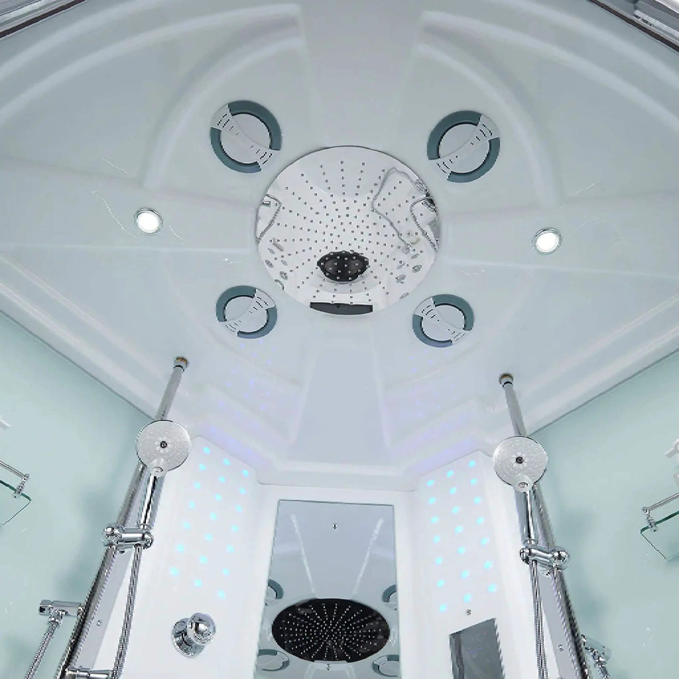 Maya Bath Platinum Superior Steam Shower With Foot Massager (SAK57392) by SAKSBY WHOLESALE