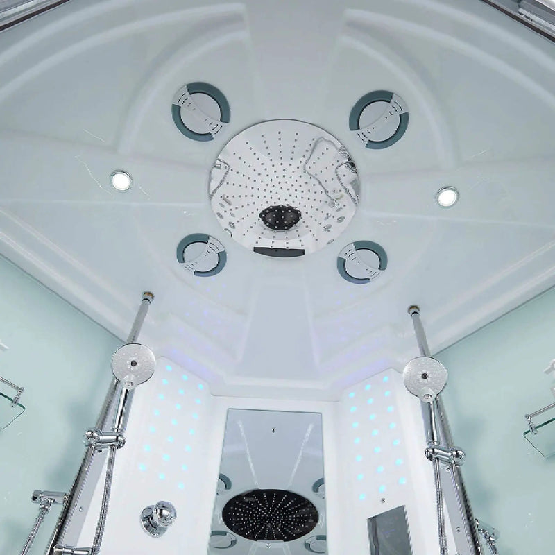 Maya Bath Platinum Superior Steam Shower With Foot Massager (SAK57392) by SAKSBY WHOLESALE