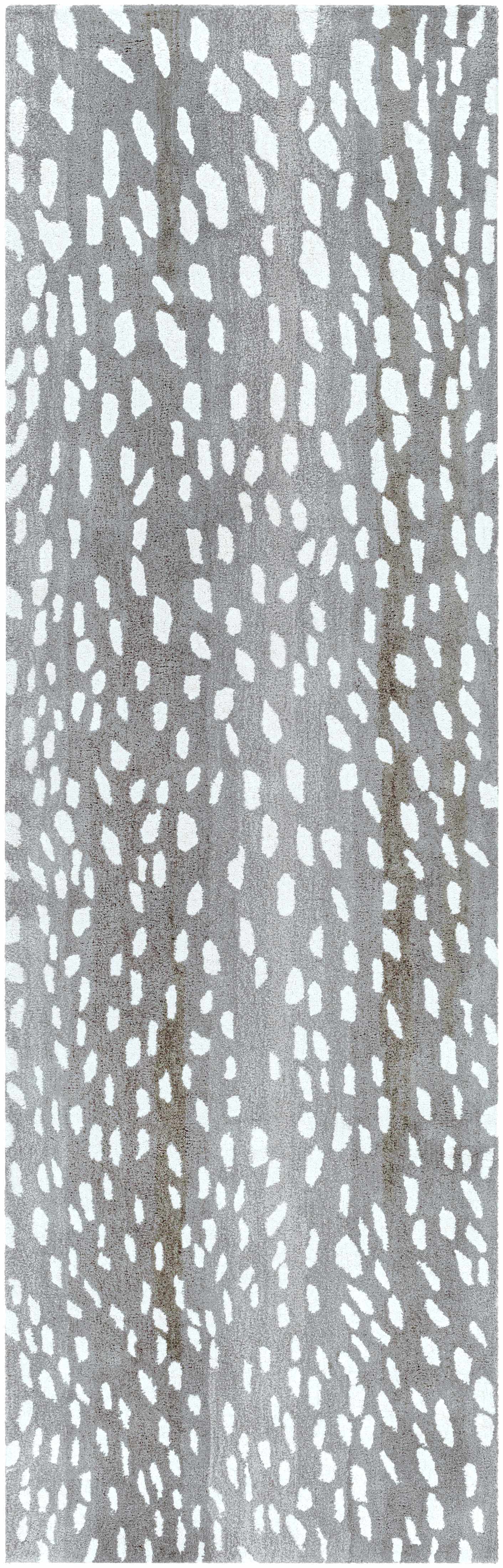 Athena Gray Giraffe Print Wool Rug by Boutique Rugs