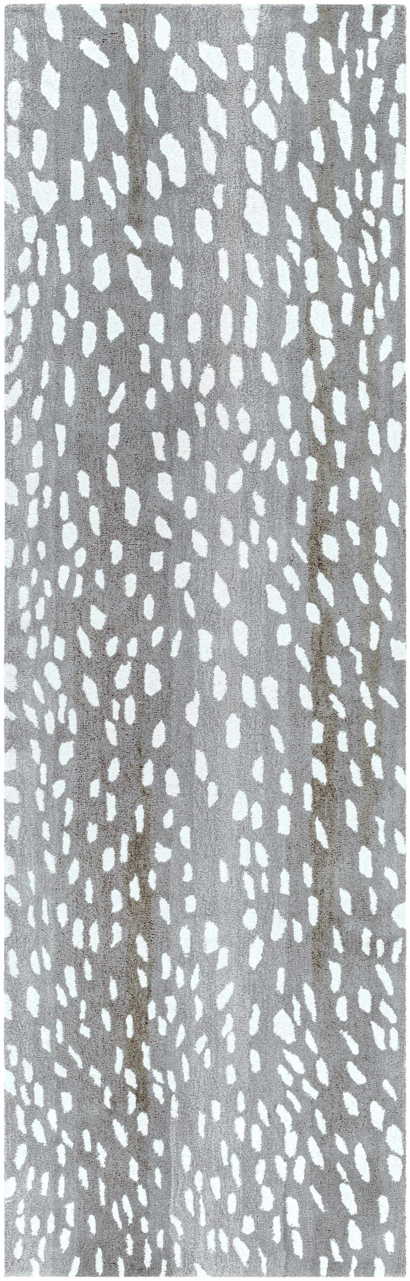 Athena Gray Giraffe Print Wool Rug by Boutique Rugs