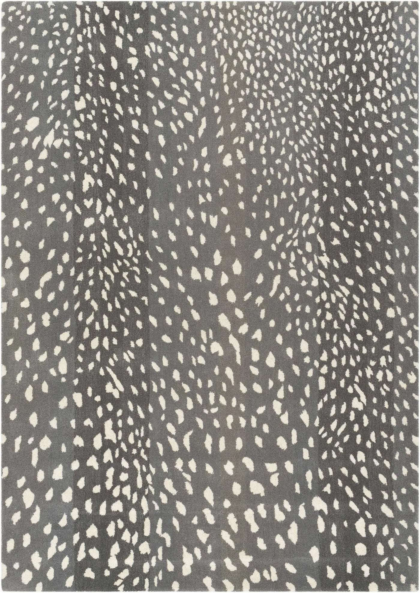 Athena Gray Giraffe Print Wool Rug by Boutique Rugs