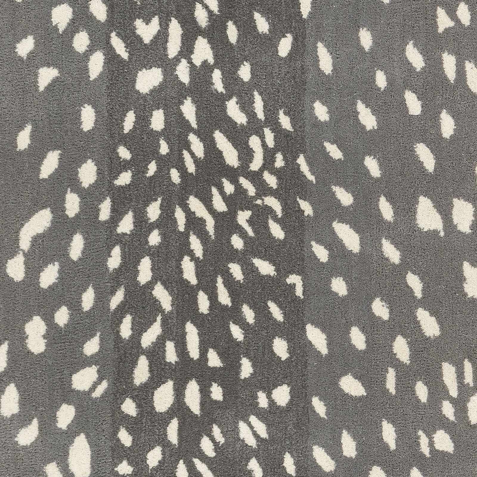 Athena Gray Giraffe Print Wool Rug by Boutique Rugs