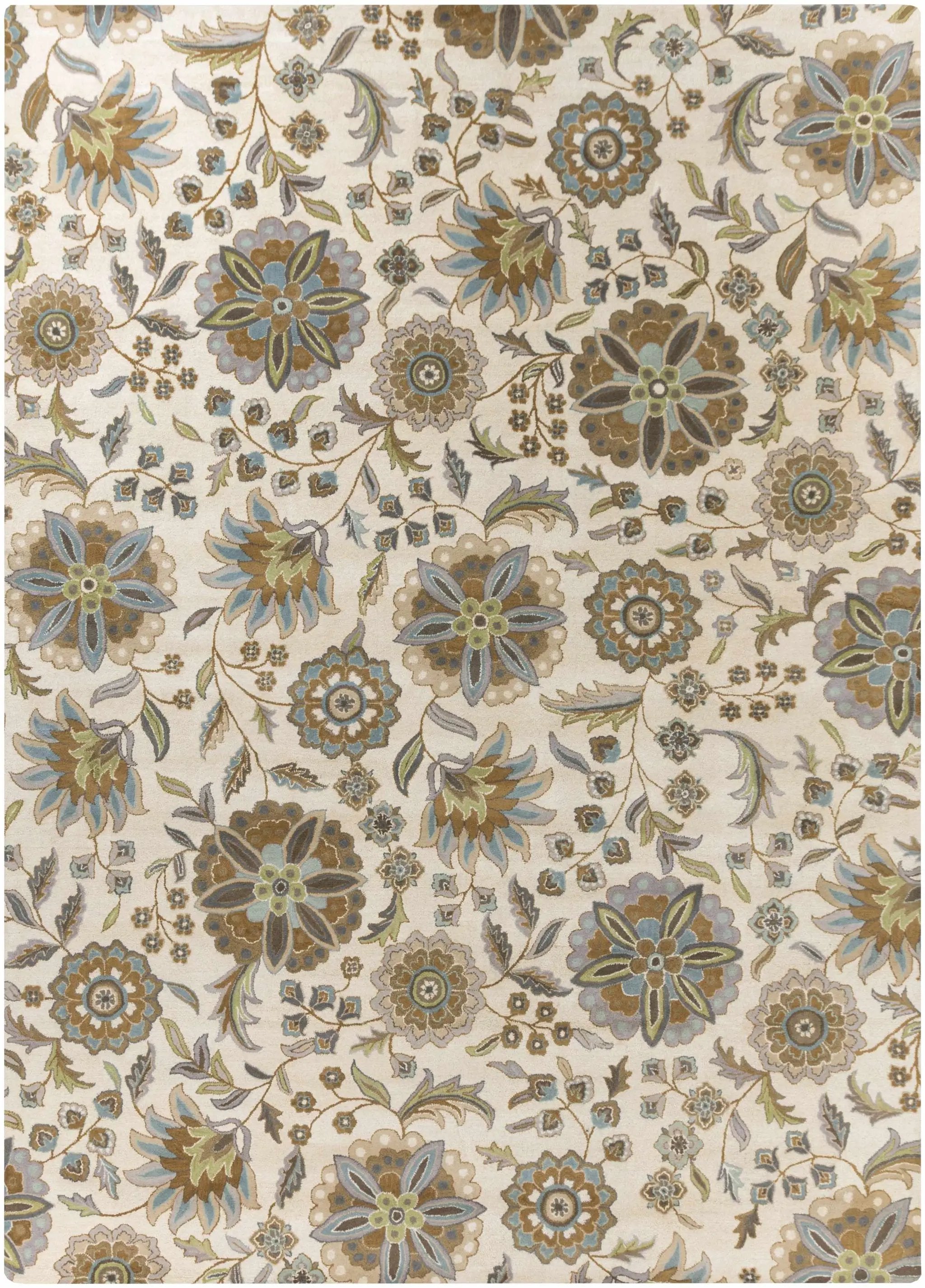 Mack Floral Wool Area Carpet by Boutique Rugs