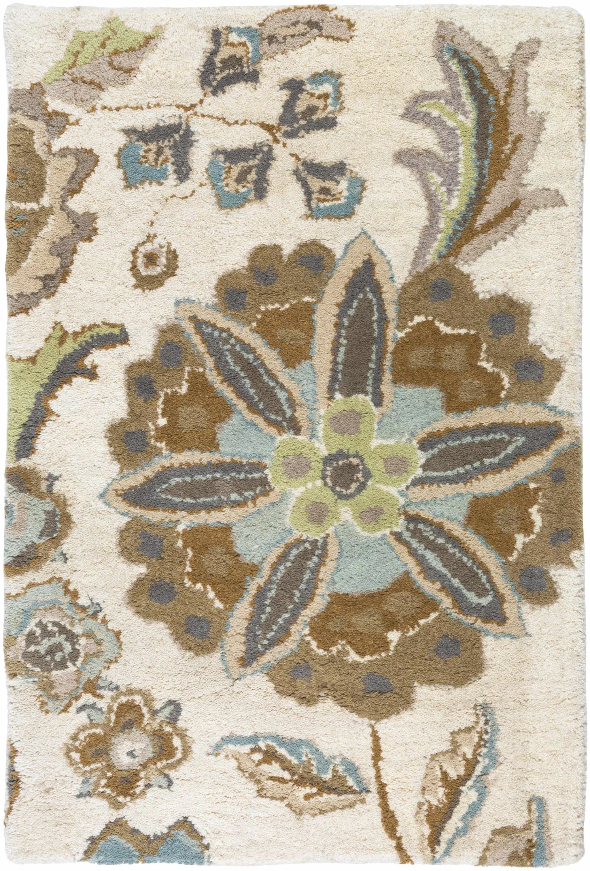 Mack Floral Wool Area Carpet by Boutique Rugs