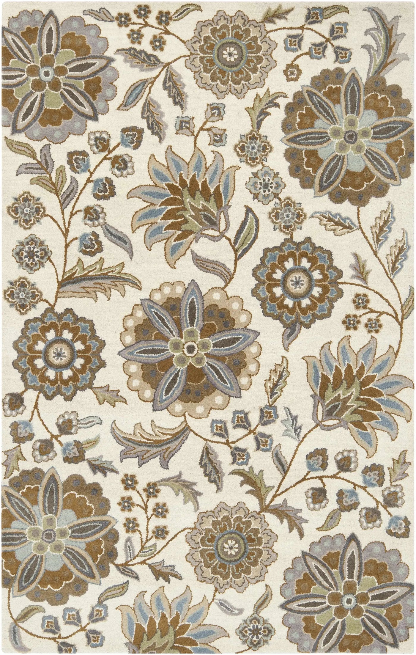 Mack Floral Wool Area Carpet by Boutique Rugs