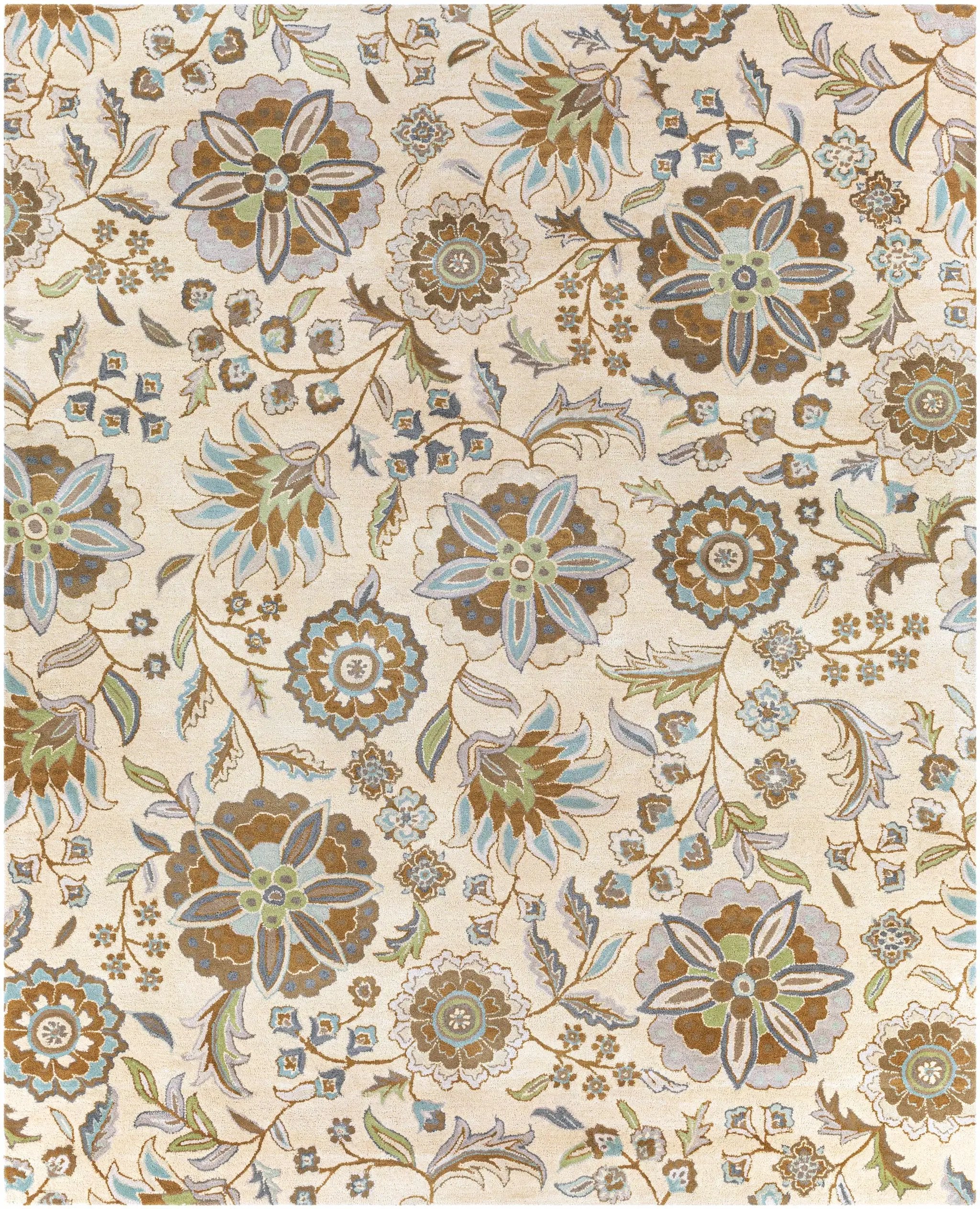 Mack Floral Wool Area Carpet by Boutique Rugs