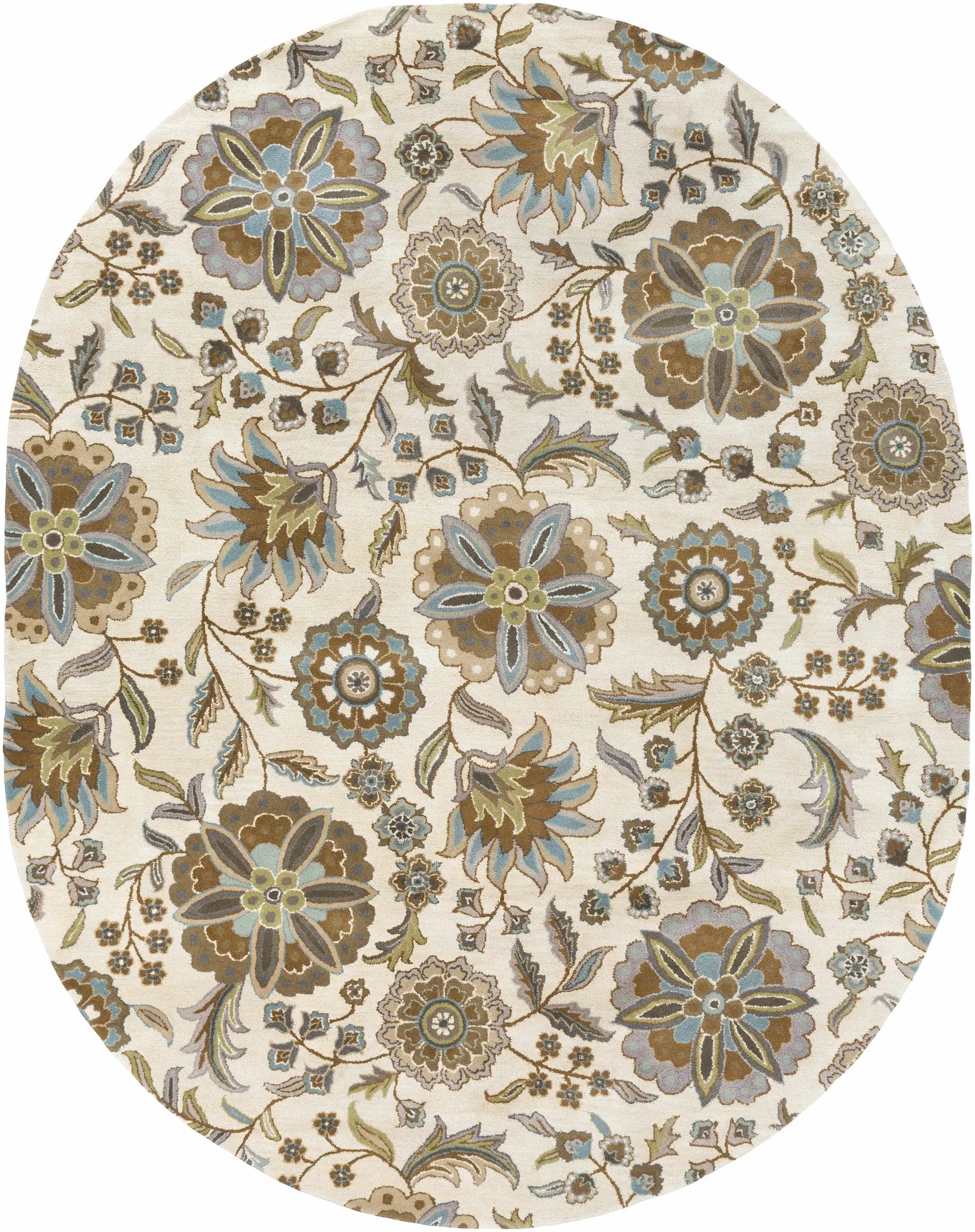 Mack Floral Wool Area Carpet by Boutique Rugs