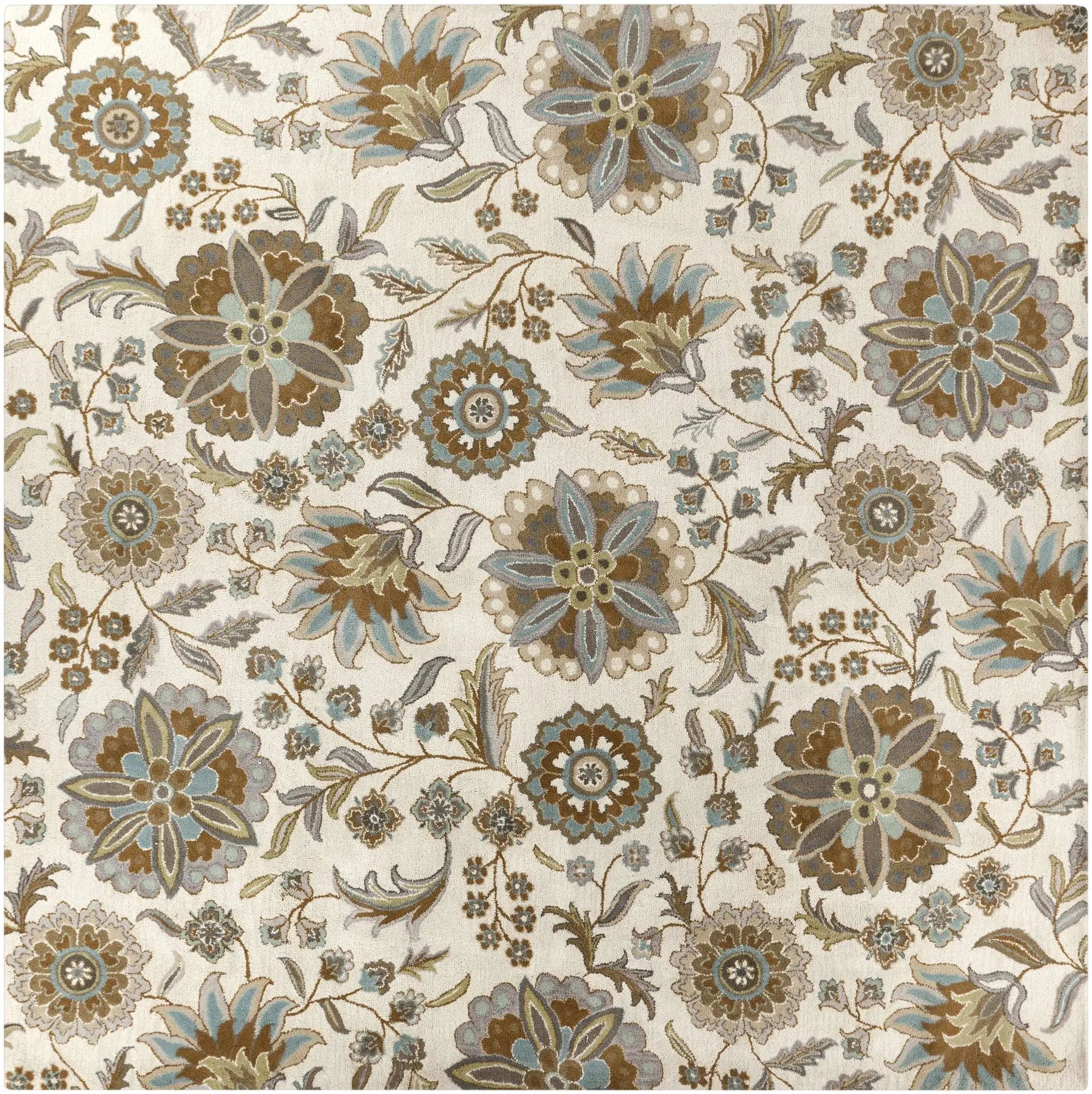 Mack Floral Wool Area Carpet by Boutique Rugs