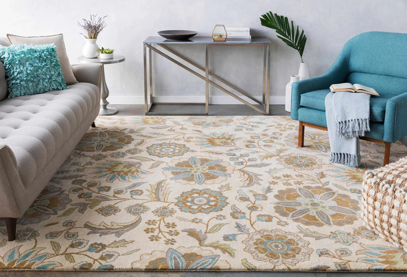 Mack Floral Wool Area Carpet by Boutique Rugs