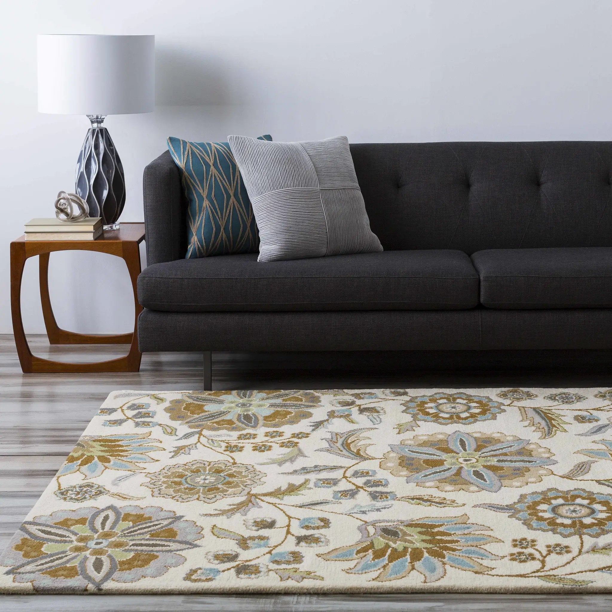 Mack Floral Wool Area Carpet by Boutique Rugs