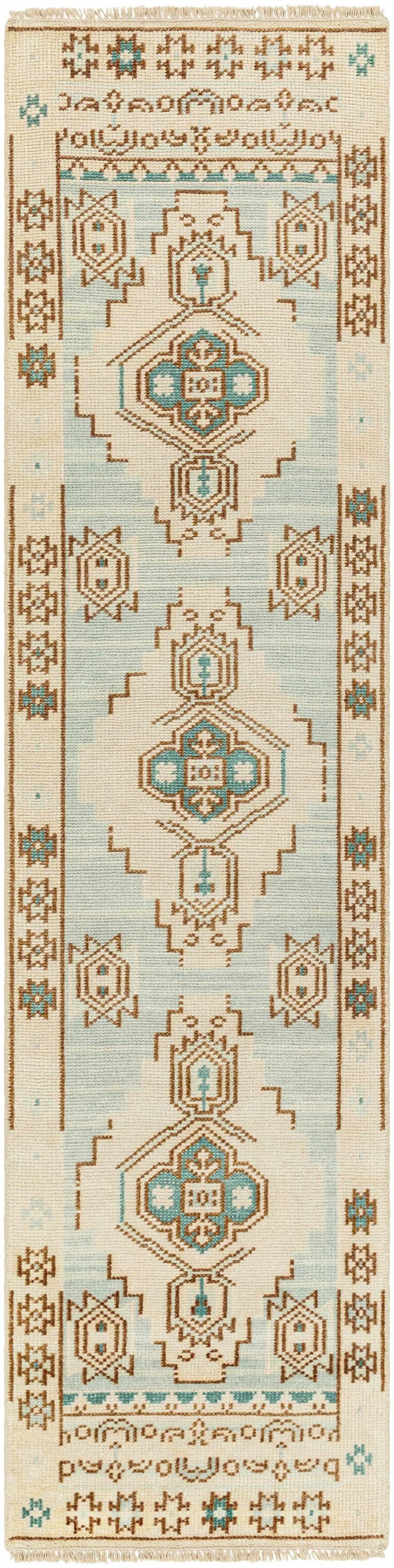 McColl Hand Knotted Wool Blend Rug - Clearance by Boutique Rugs