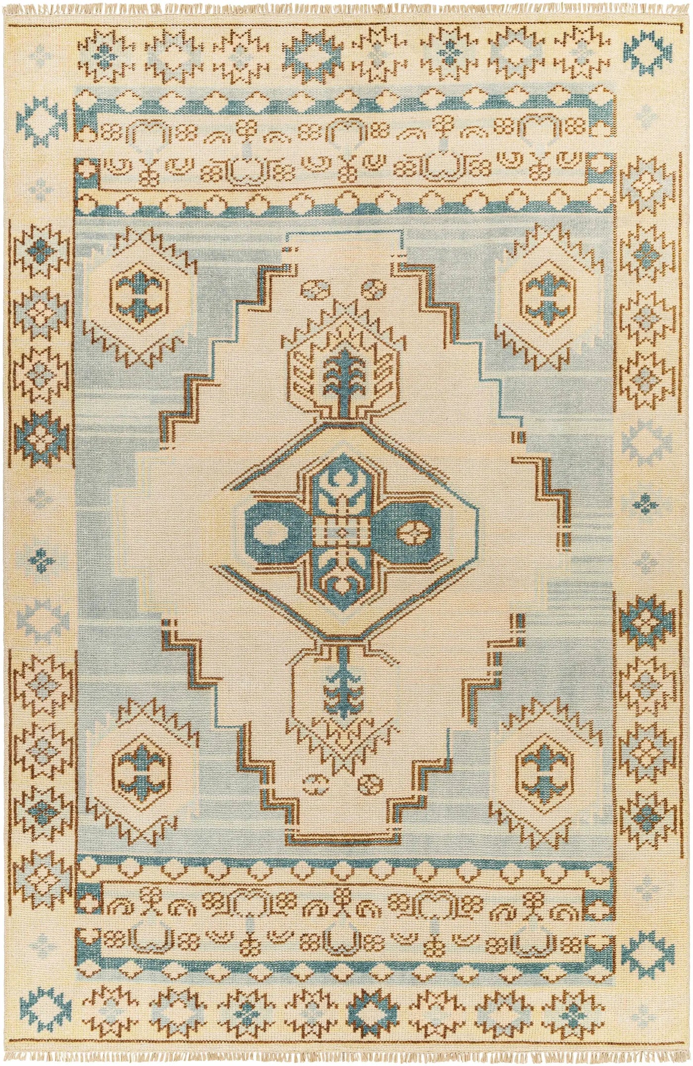 McColl Hand Knotted Wool Blend Rug - Clearance by Boutique Rugs