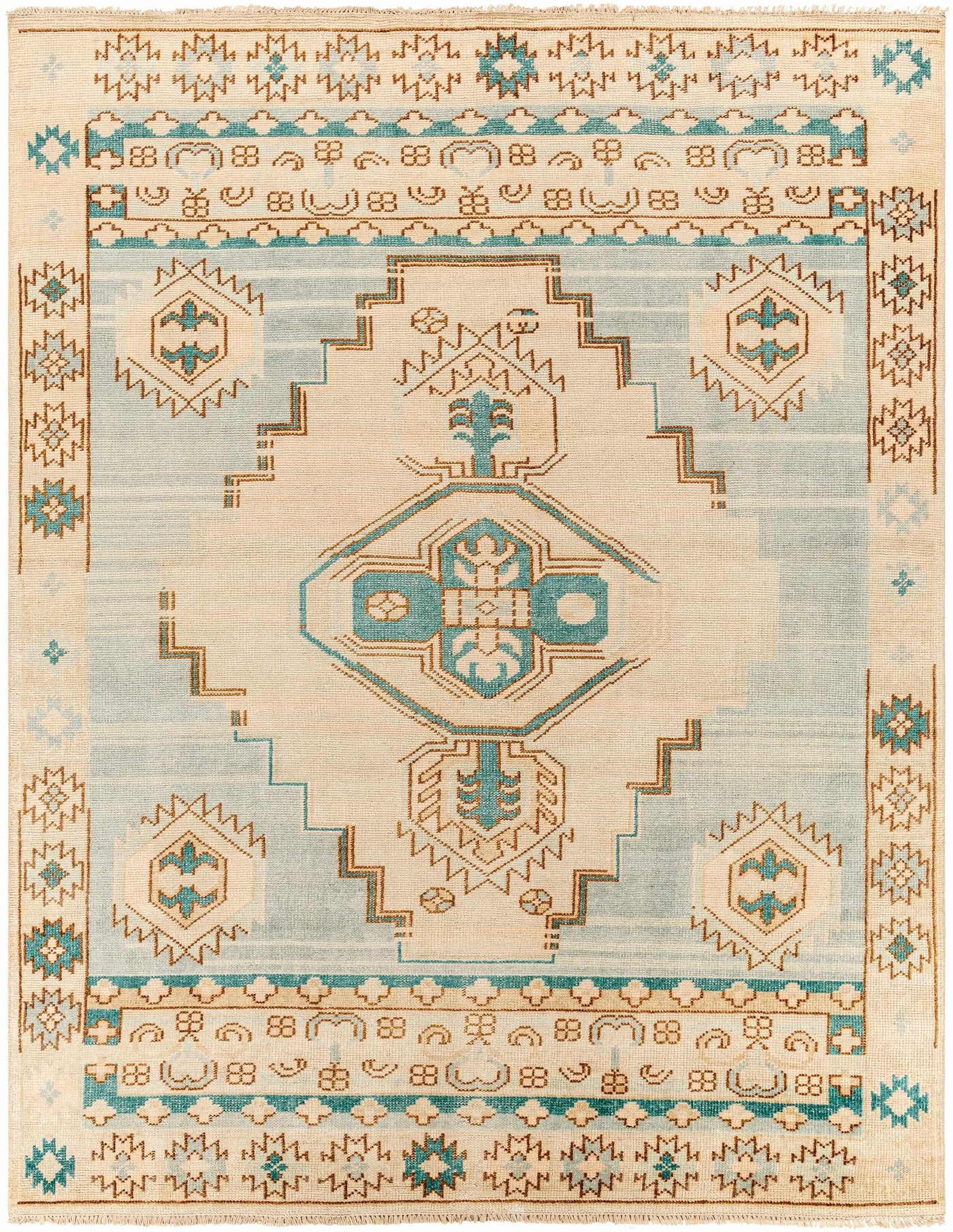 McColl Hand Knotted Wool Blend Rug - Clearance by Boutique Rugs