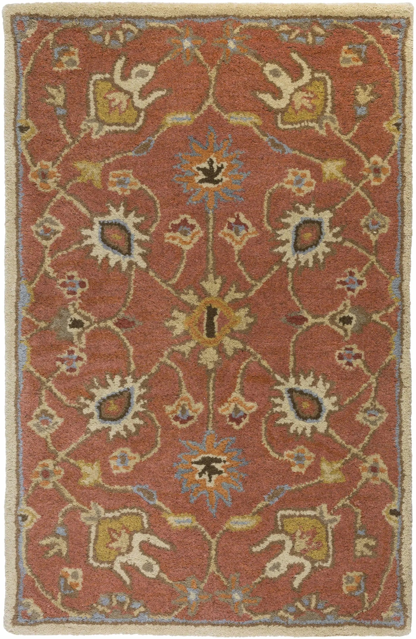 Logville Hand Tufted Rust 1119 Wool Rug by Boutique Rugs