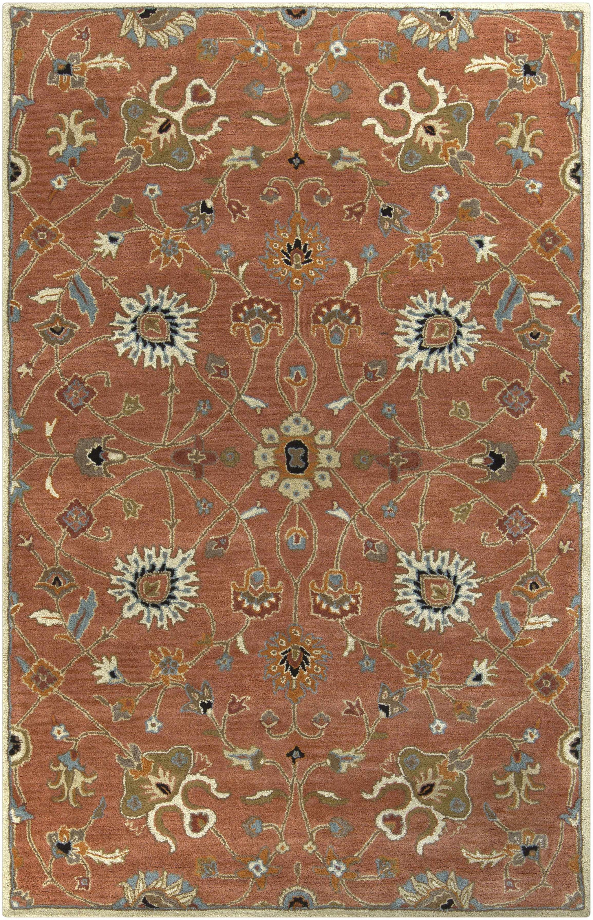 Logville Hand Tufted Rust 1119 Wool Rug by Boutique Rugs