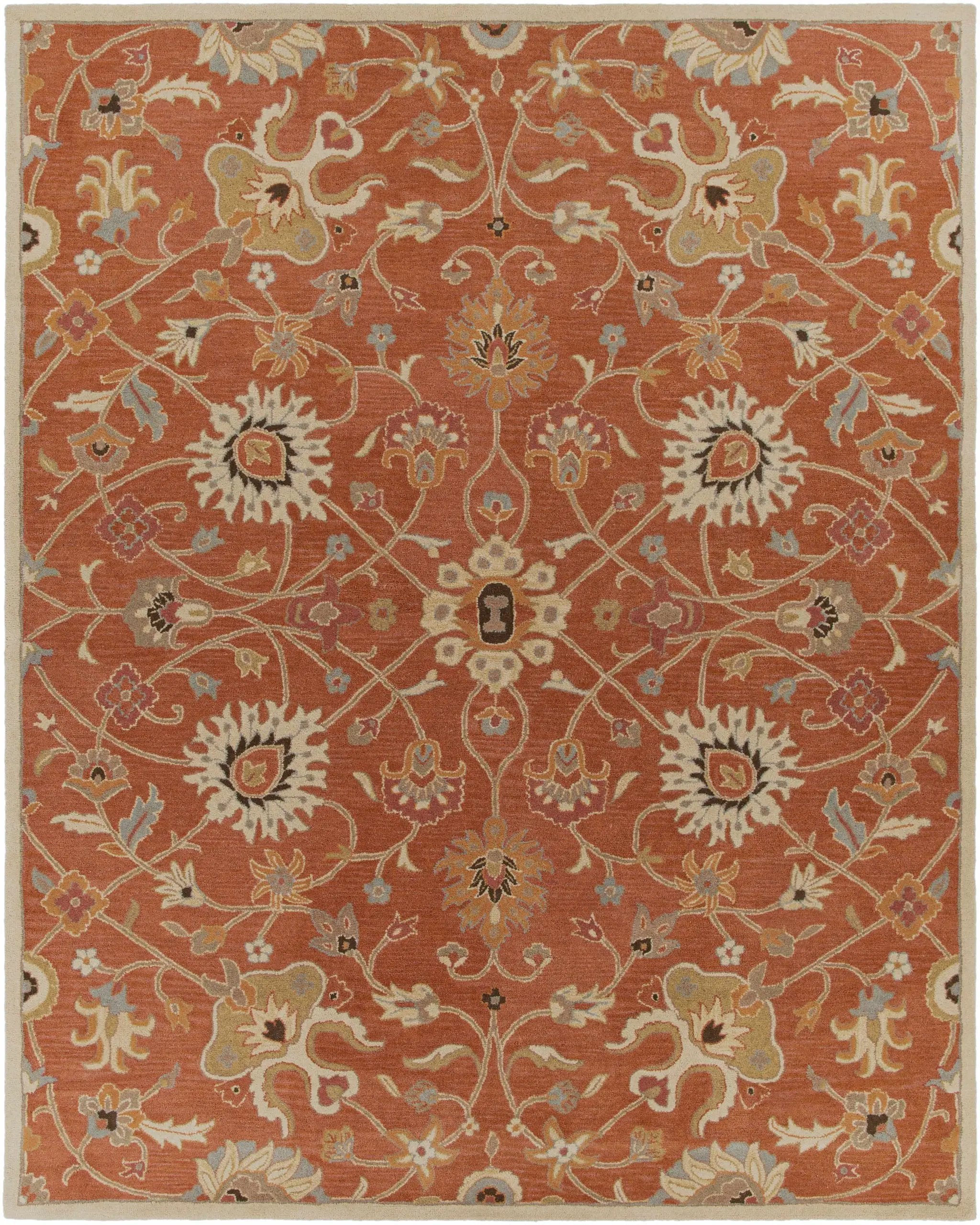 Logville Hand Tufted Rust 1119 Wool Rug by Boutique Rugs