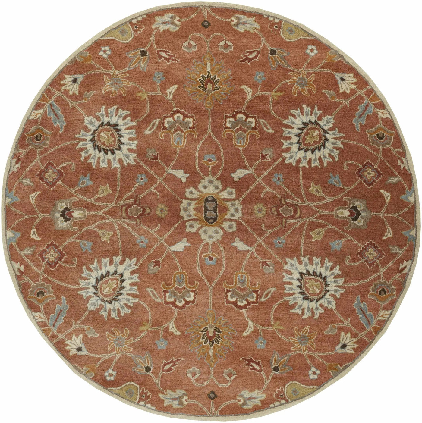 Logville Hand Tufted Rust 1119 Wool Rug by Boutique Rugs